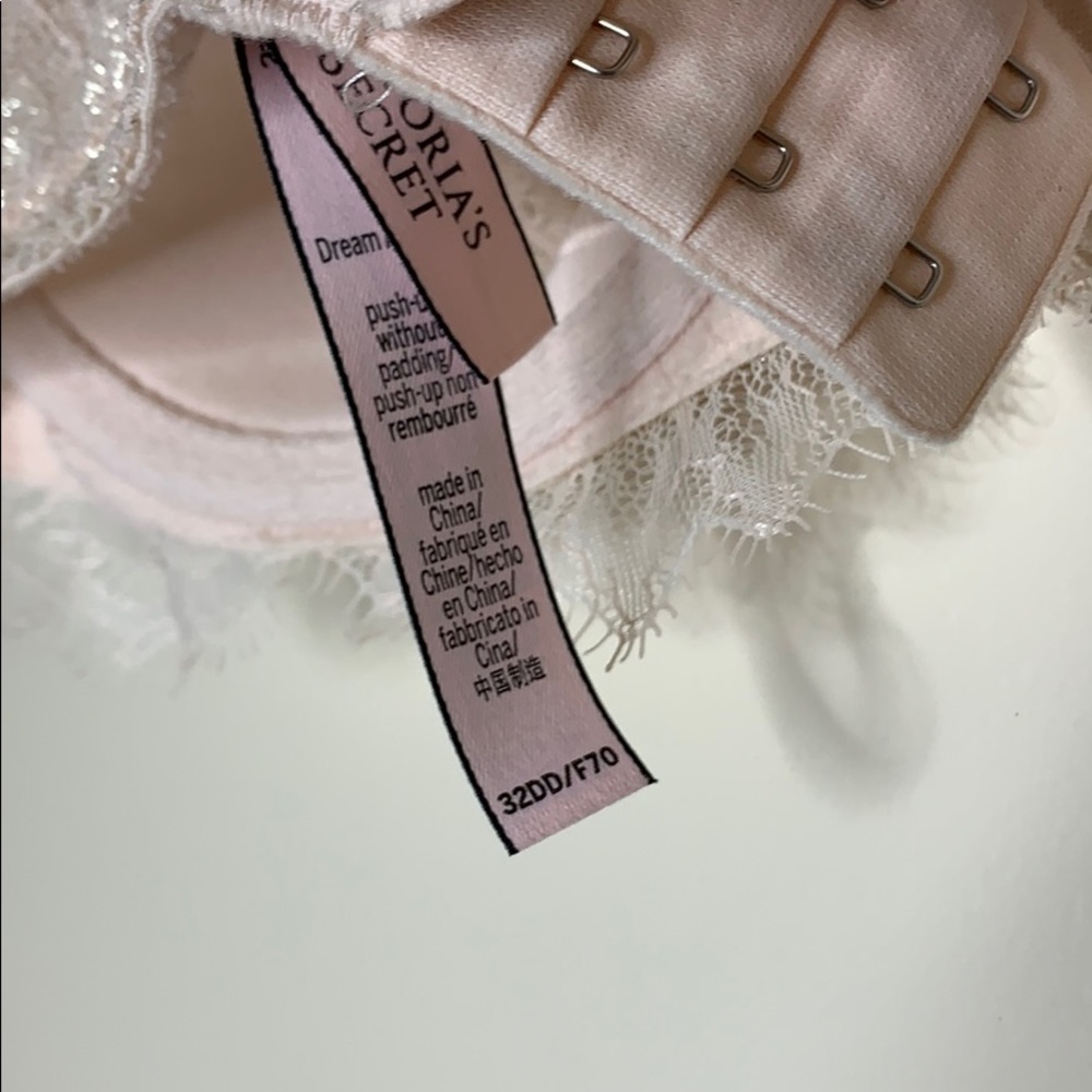 Victoria’s Secret | Dream Angels Underwire Push Up Bra | Pink Lace Lined Support - Picture 6 of 8